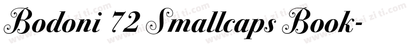 Bodoni 72 Smallcaps Book字体转换